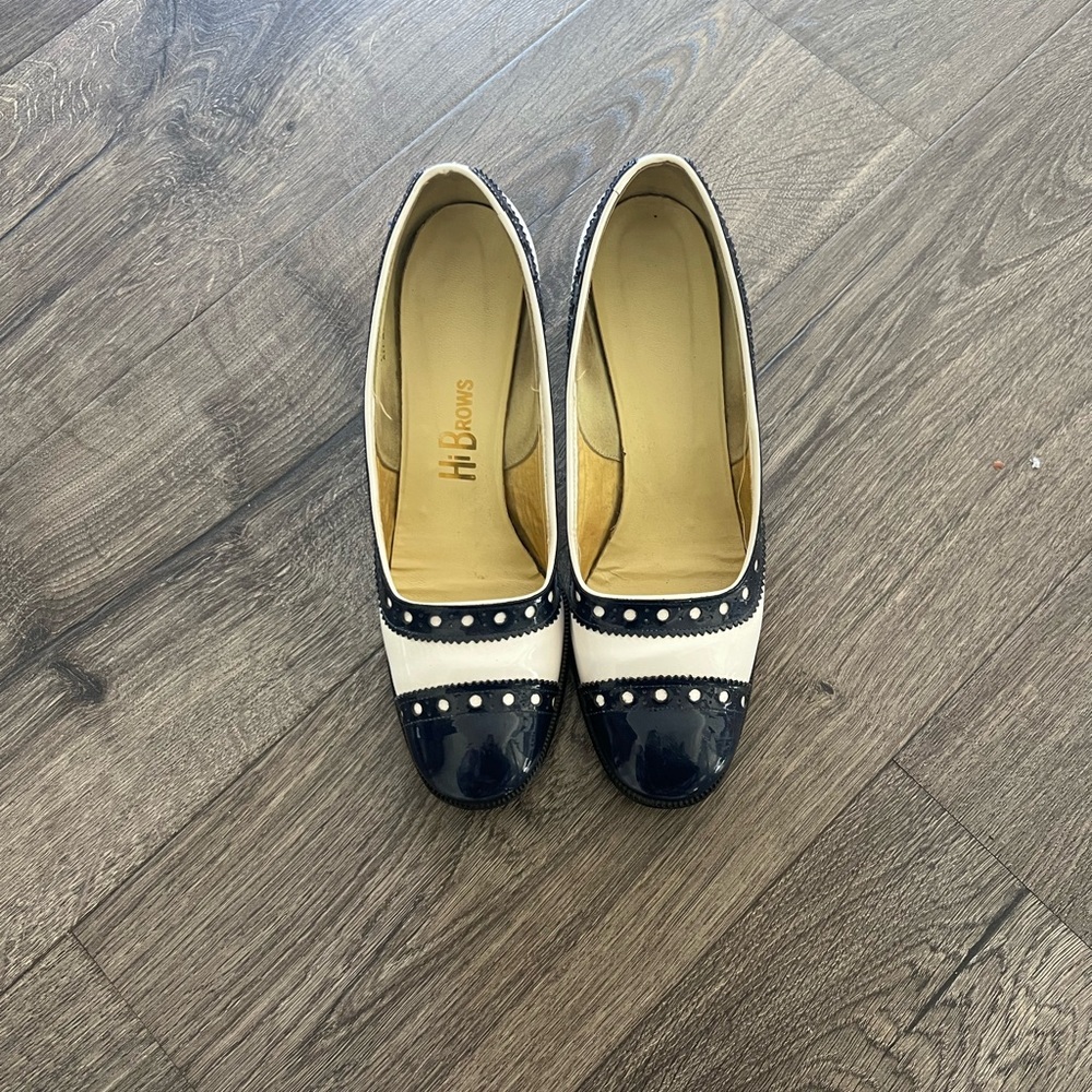Women's Navy and White Heels